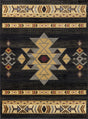 Tribes - GC_YLS4004 Southwest Area Rug Black by Icona Home Decor | Bel Furniture