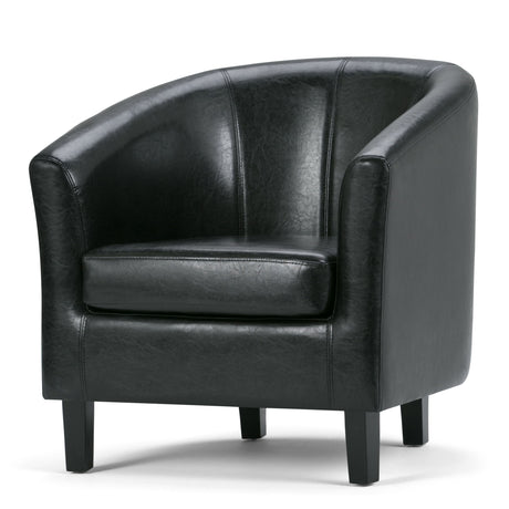 Austin - Transitional Tub Chair Black by Simpli-Home | Bel Furniture