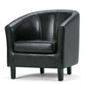 Austin - Transitional Tub Chair Black by Simpli-Home | Bel Furniture