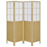 Edwards - 4-Panel Room Divider Folding Shoji Screen - Natural by Coaster Fine Furniture | Bel Furniture