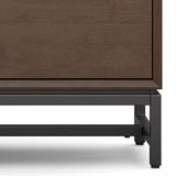 Banting - Low TV Stand - Walnut Brown by Simpli-Home | Bel Furniture