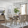 Chrestner - Dining Room Set Beige 8 Pc. - Rectangular Dining Room Table, 6 Side Chairs, Server by Signature Design by Ashley® | Bel Furniture
