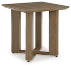 Serene Bay - Square End Table - Dark Brown