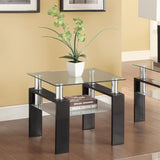 Dyer - 1-Shelf Rectangular Glass Top Table