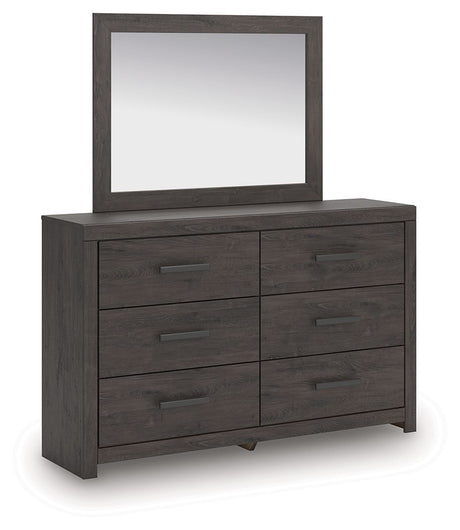 Prendonea - Charcoal - Dresser and Mirror by Signature Design by Ashley® | Bel Furniture