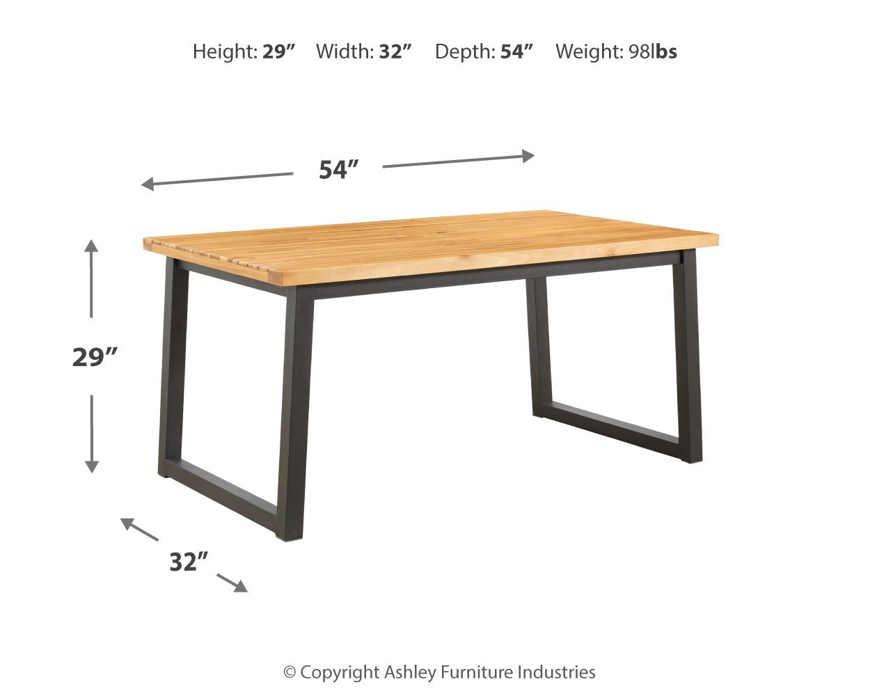 Town - Brown / Black - Dining Table Set (Set of 3)