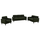 Ruth - Upholstered Track Arm Sofa Set