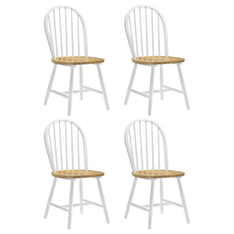 Cinder - Wood Dining Side Chair (Set of 4) - White by CoasterEveryday | Bel Furniture