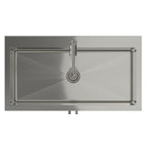 Hennessy - Deluxe Laundry Cabinet With Faucet And Stainless Steel Sink