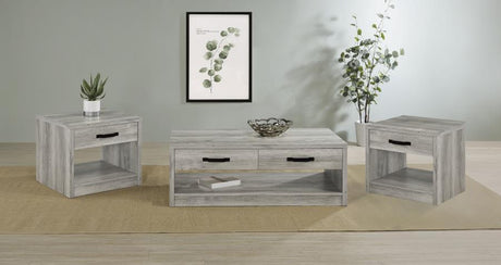 Felix - Coffee Table Set Gray 3 Pc. Coffee Table, 2 End Tables by Coaster Fine Furniture | Bel Furniture