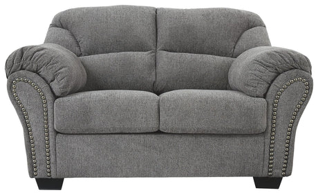 Allmaxx - Pewter - Loveseat by Benchcraft® | Bel Furniture