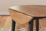 Gesthaven - Round Dining Room Drop Leaf Table by Signature Design by Ashley® | Bel Furniture