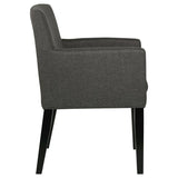 Catherine - Upholstered Dining Arm Chair (Set of 2) - Gray by Coaster Fine Furniture | Bel Furniture
