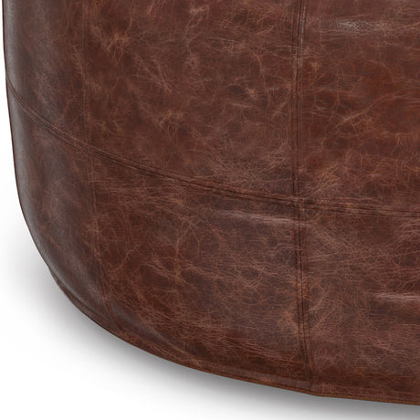 Connor - Handcrafted Round Pouf - view 24