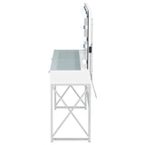 Eliza - Vanity Set With Lighting & Stool - White And Chrome by Coaster Fine Furniture | Bel Furniture