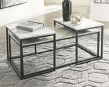 Donnesta - Gray / Black - Occasional Table Set (Set of 3) by Signature Design by Ashley® | Bel Furniture