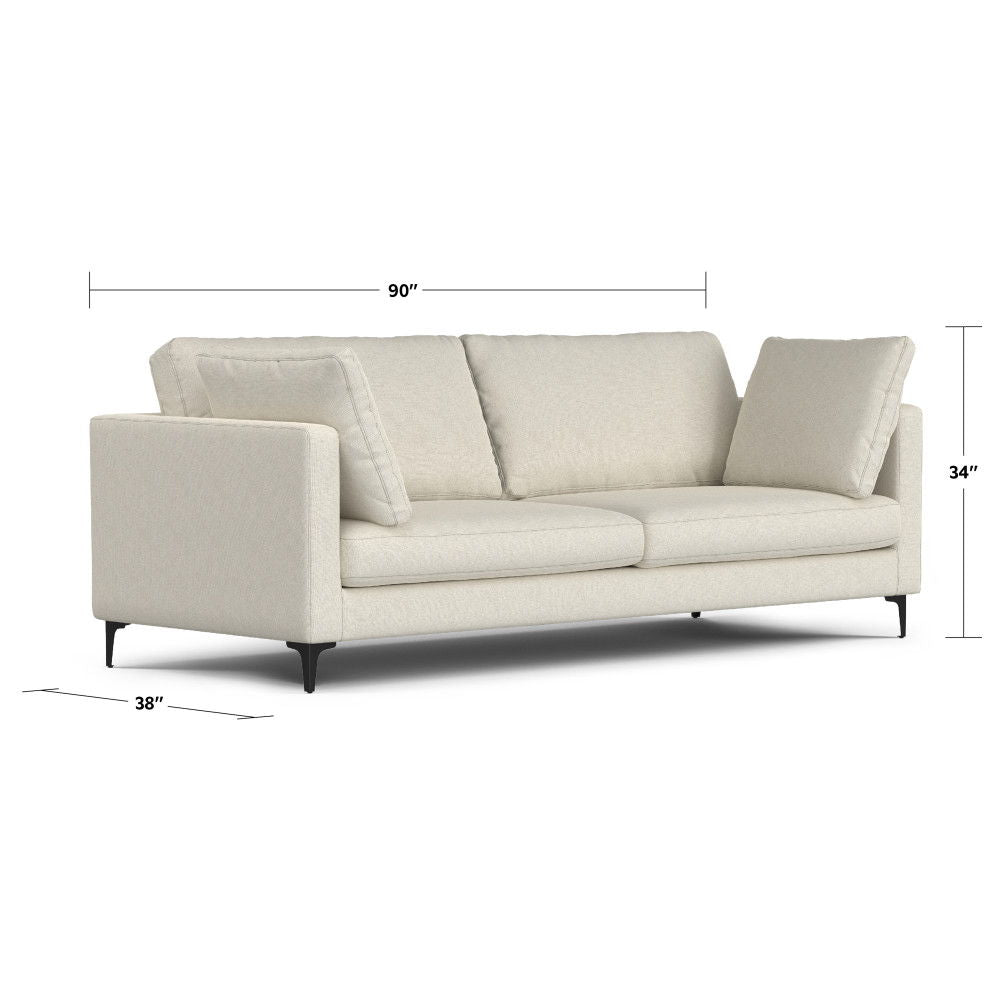 Ava - Mid Century Sofa, Upholstered by Simpli-Home | Bel Furniture