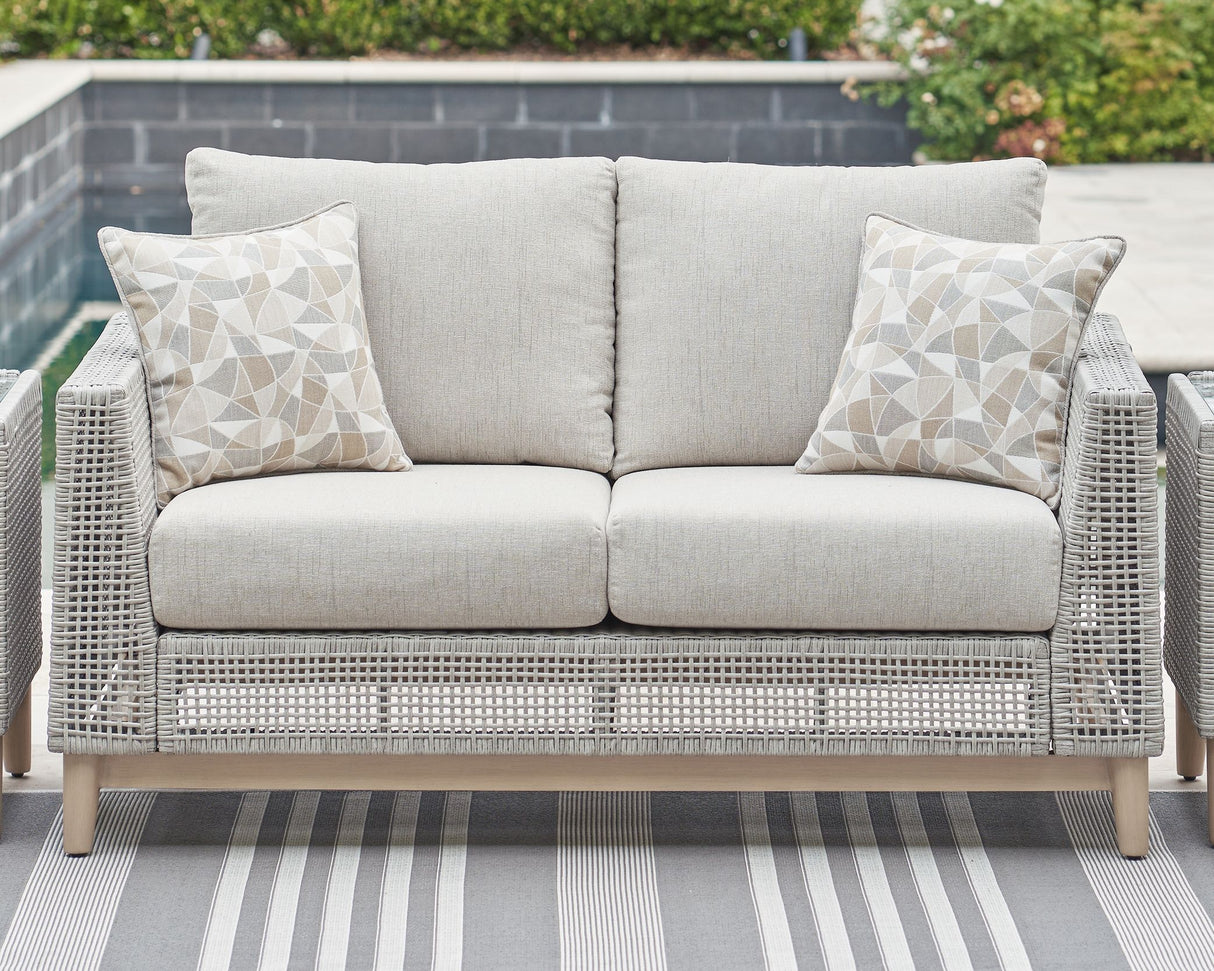 Seton Creek - Gray - Loveseat With Cushion by Signature Design by Ashley® | Bel Furniture