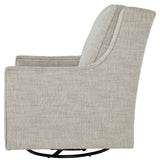 Kambria - Fog - Swivel Glider Accent Chair by Signature Design by Ashley® | Bel Furniture