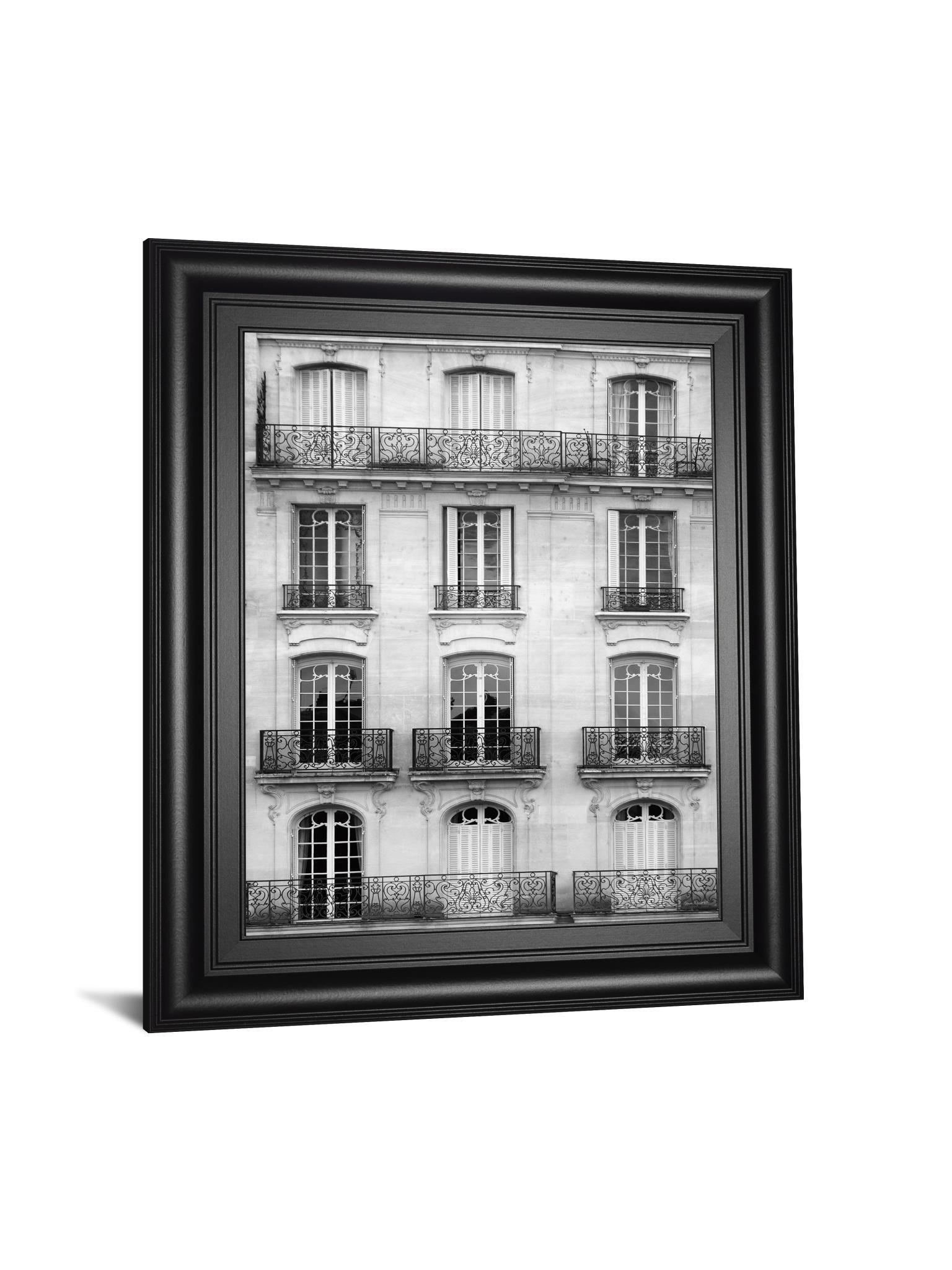 Across The Street I By Laura Marshall - Framed Print Wall Art - White