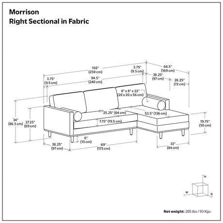 Morrison - Upholstered Sectional Sofa - view 62