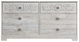 Paxberry - Whitewash - Six Drawer Dresser - Weatherworn by Signature Design by Ashley® | Bel Furniture