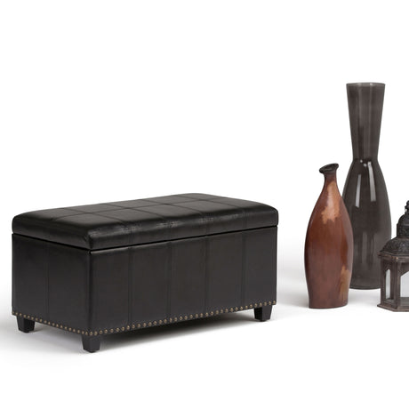 Amelia - Transitional Storage Ottoman Bench by Simpli-Home | Bel Furniture