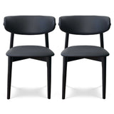 Korb - Dining Chair (Set of 2) - Black by Ashcroft Furniture | Bel Furniture