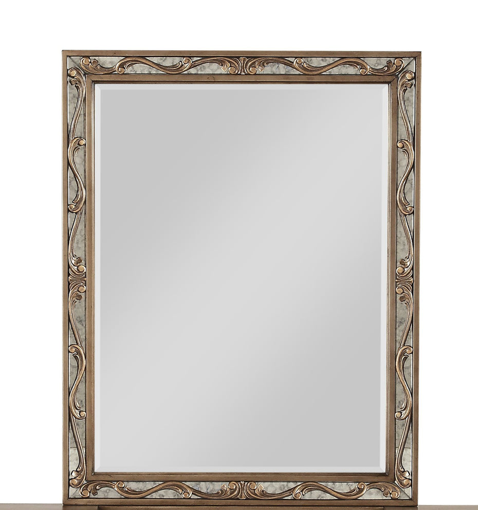 38" Wood Vanity Mirror - Antique Gold