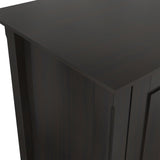Amherst - 2 Door Storage Cabinet & Adjustable Shelving - Brown