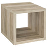 Frisco - Square Engineered Wood Side End Table Light Brown by CoasterEveryday | Bel Furniture