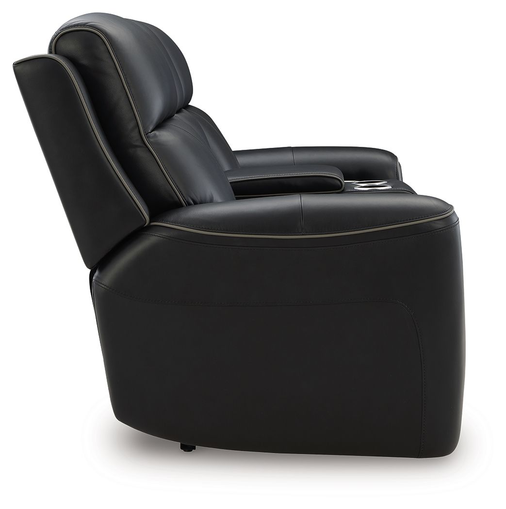 5Z-Comfort - Relaxation - Power Reclining Loveseat with Console / Adj Headrest by Signature Design by Ashley® | Bel Furniture