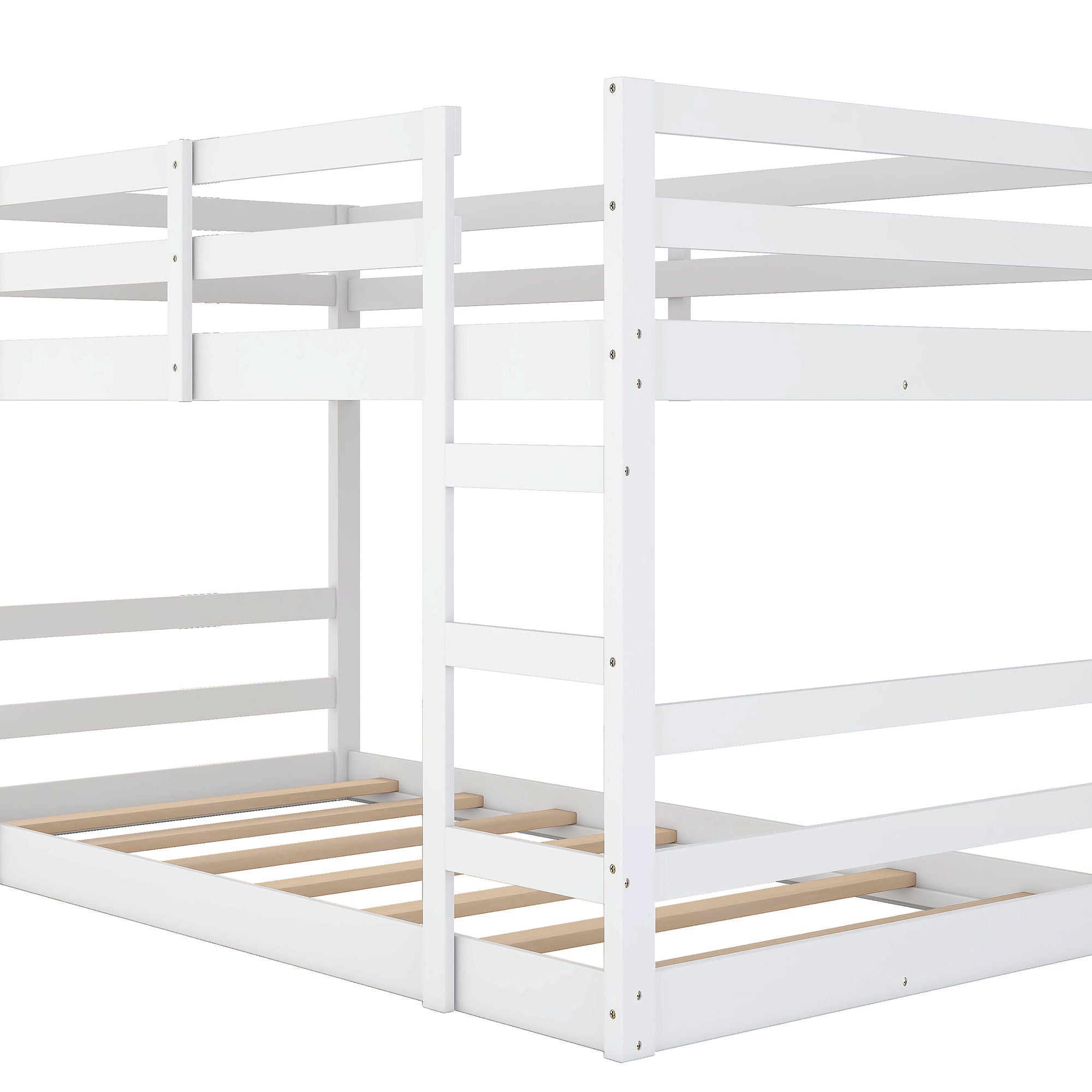 Twin Over Twin Bunk Bed With Ladder