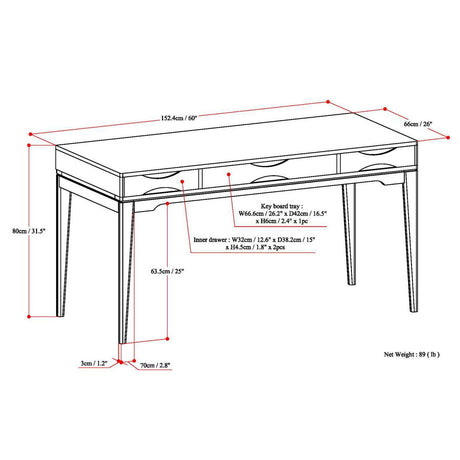Harper - Handcrafted Desk - view 54