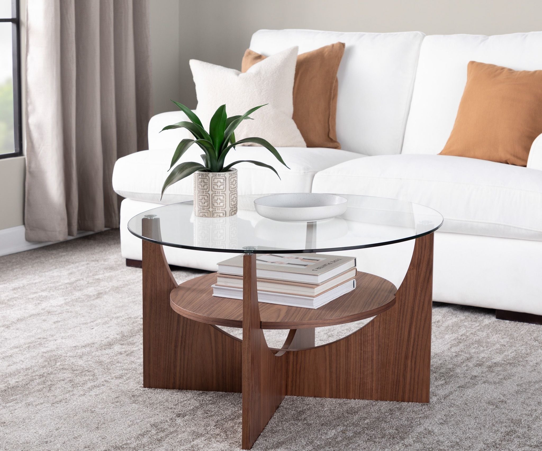 U - Shaped Contemporary Coffee Table