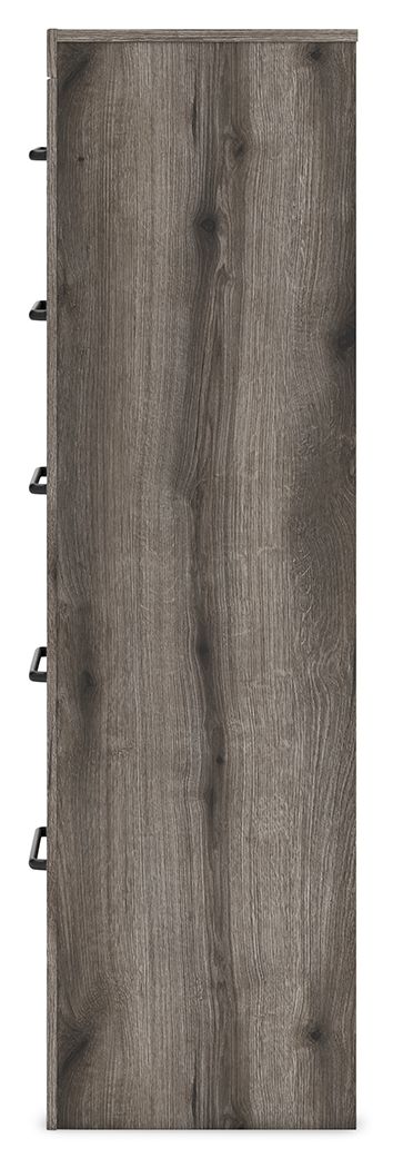 Graystorm - Brown Gray - Five Drawer Chest by Signature Design by Ashley® | Bel Furniture