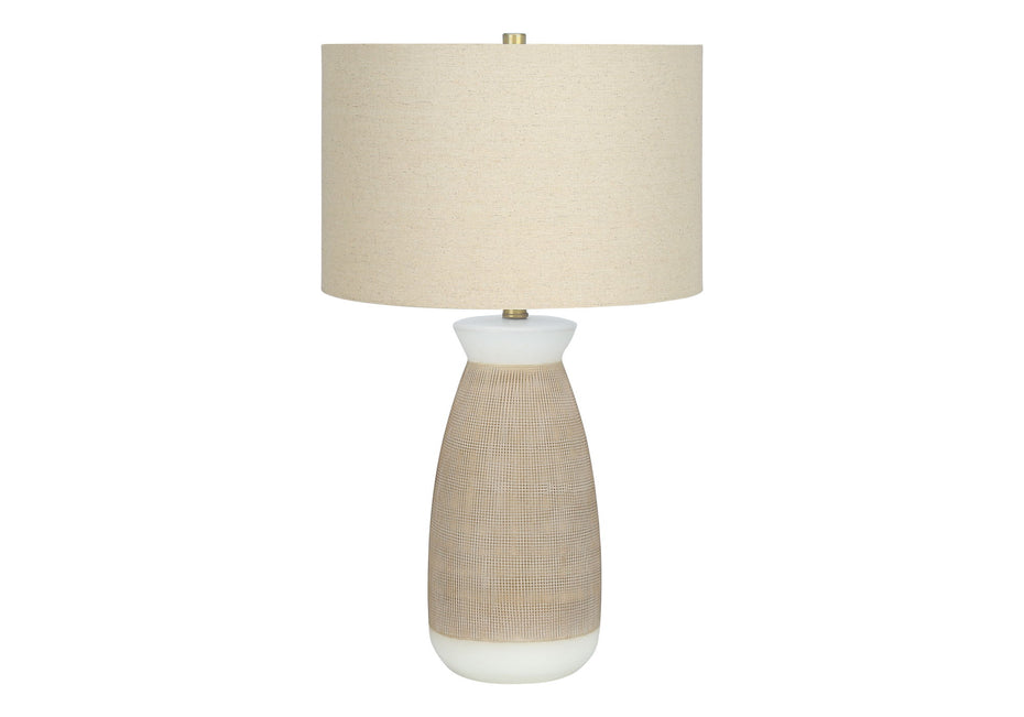 Lighting, Table Lamp, Ceramic, Resin, Contemporary - Cream