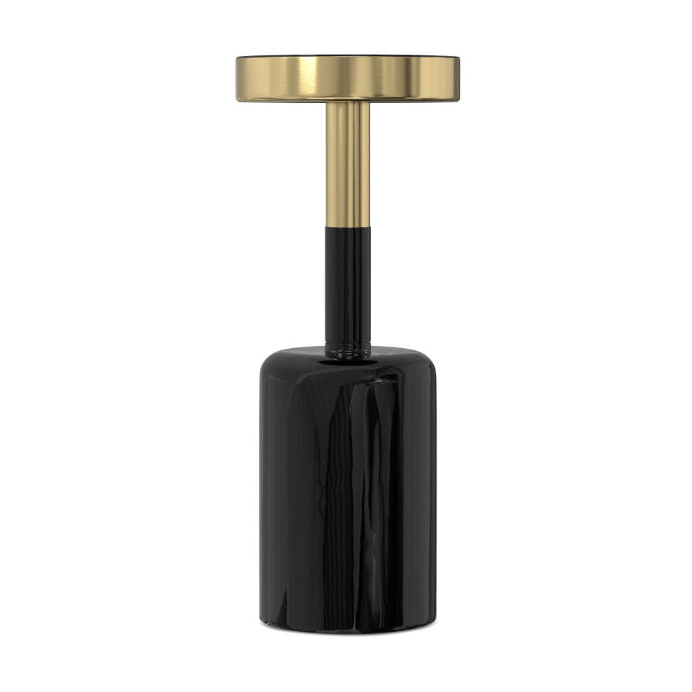 Frannie - Side Table - Gold / Black by Simpli-Home | Bel Furniture