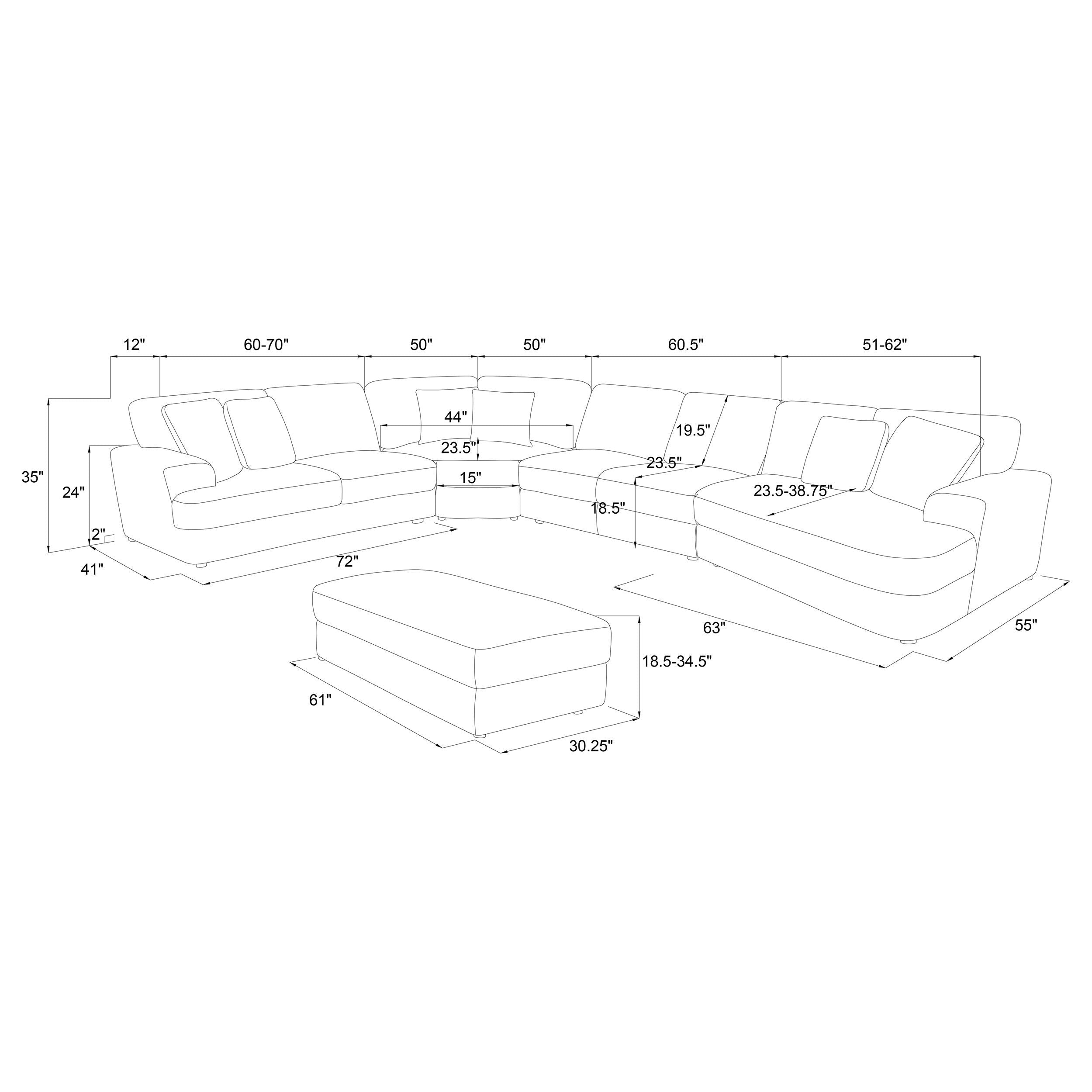 Emberson - Upholstered Modular Sectional Sofa