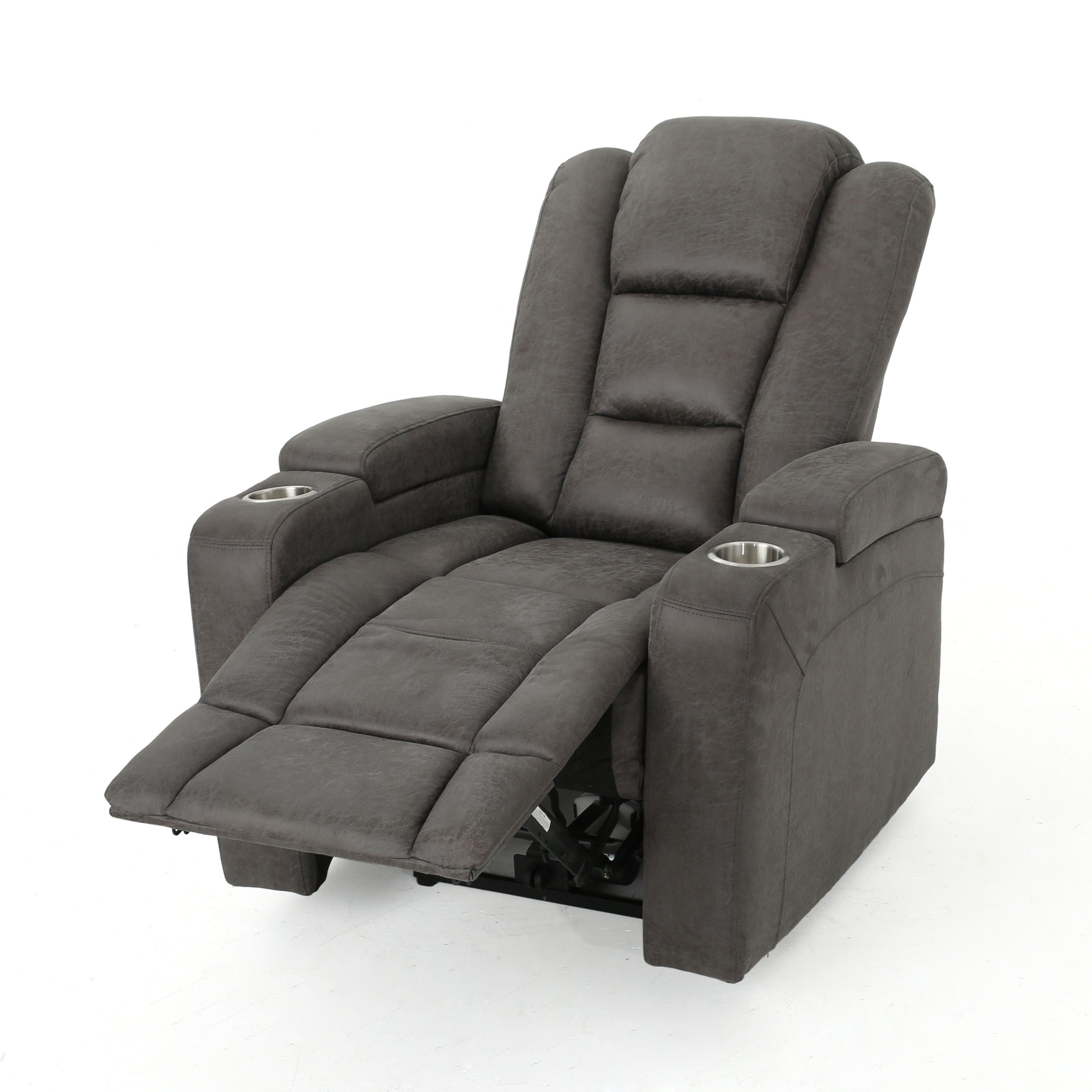 Wide Power Standard Recliner Chair With Arm Storage With USB