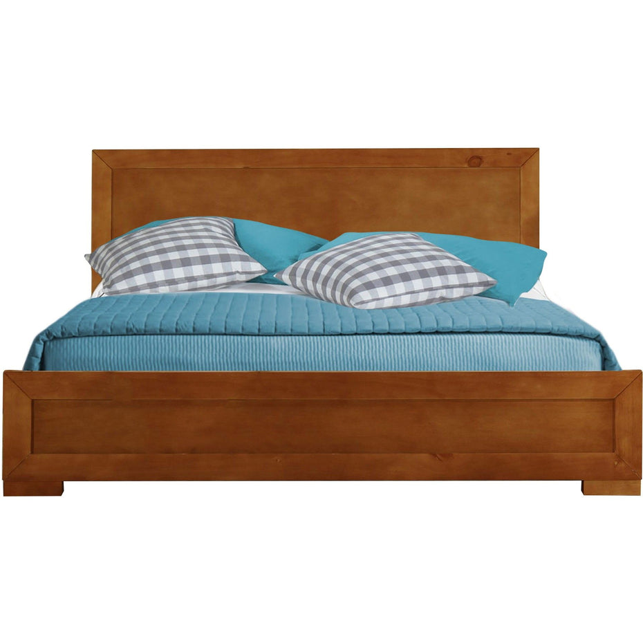 King Platform Bed - Oak Wood