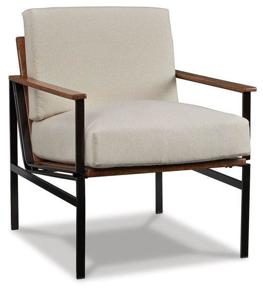 Tilden - Accent Chair - Ivory / Brown