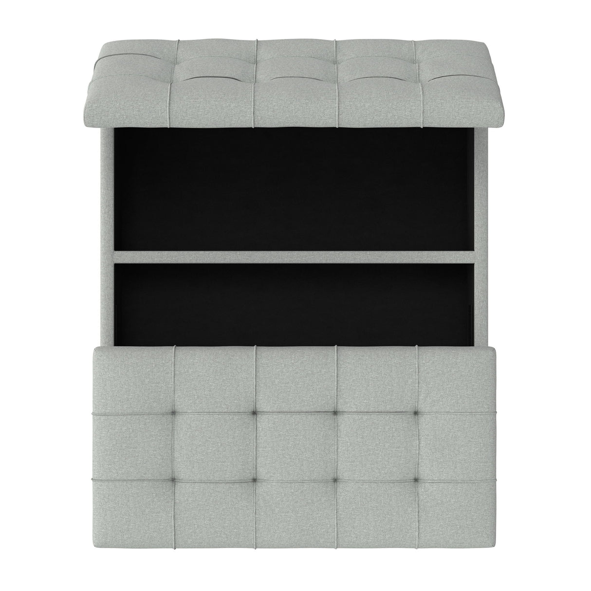 Harrison - Coffee Table Storage Ottoman Lift Top - Stone Gray