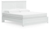 Bostwick Shoals - King Panel Bed With Framed Footboard - White