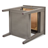 Dauphin - Storage Shelf Side Table - Gray Cashmere by Jennifer Taylor Home | Bel Furniture