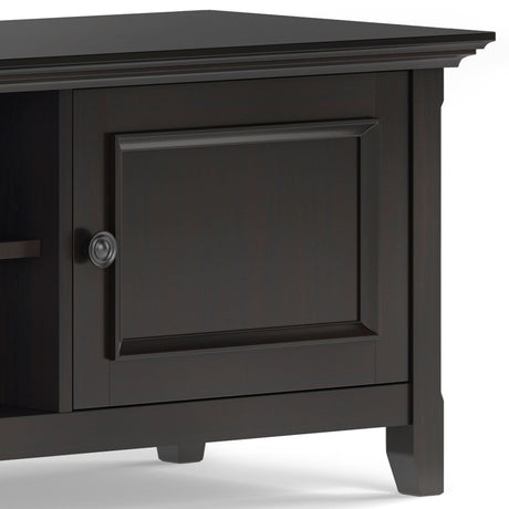 Amherst - Low TV Media Stand - Hickory Brown by Simpli-Home | Bel Furniture