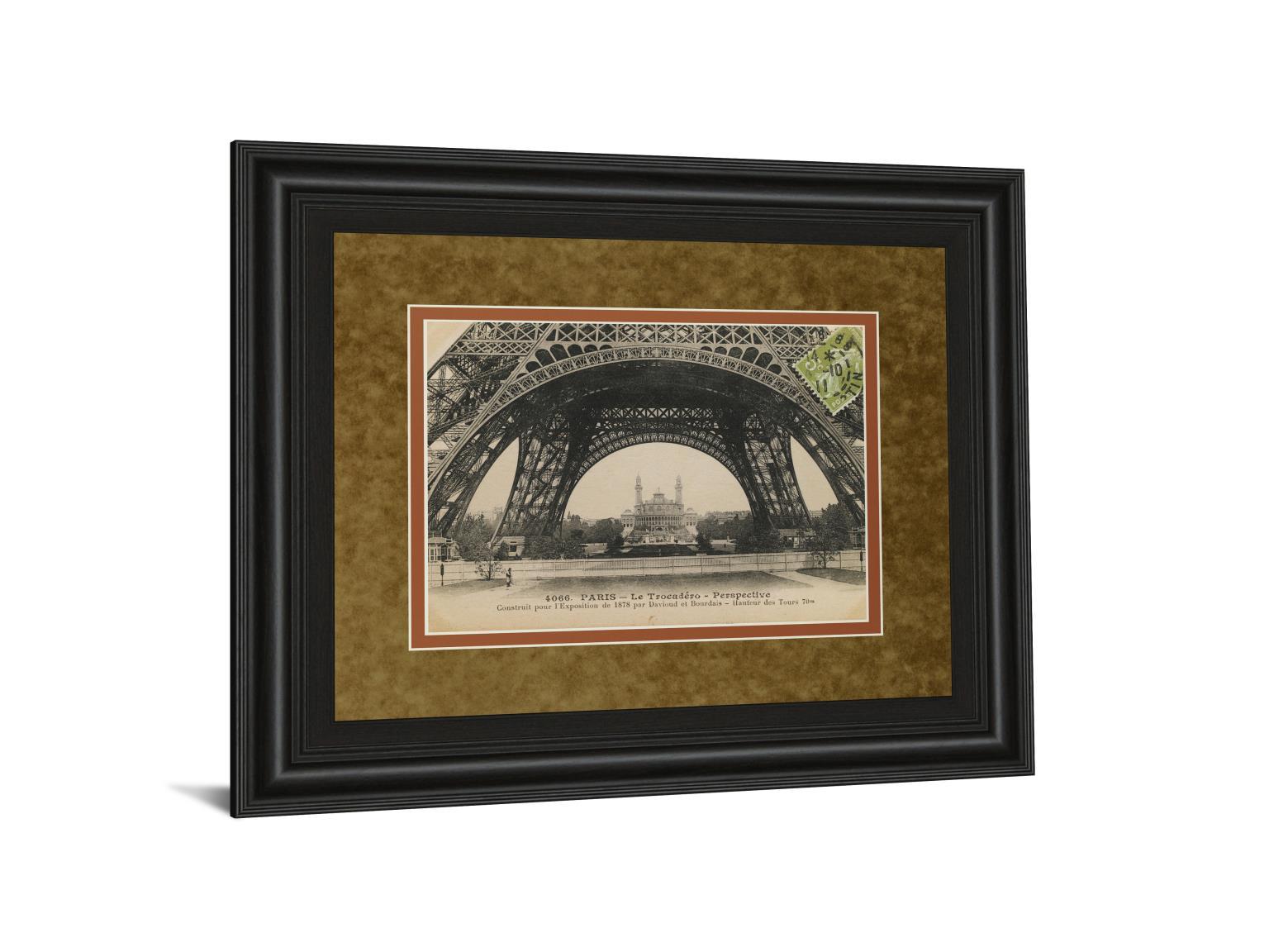 La Base De La Eifel By Wild Apple Studio - Framed Print Wall Art - Black