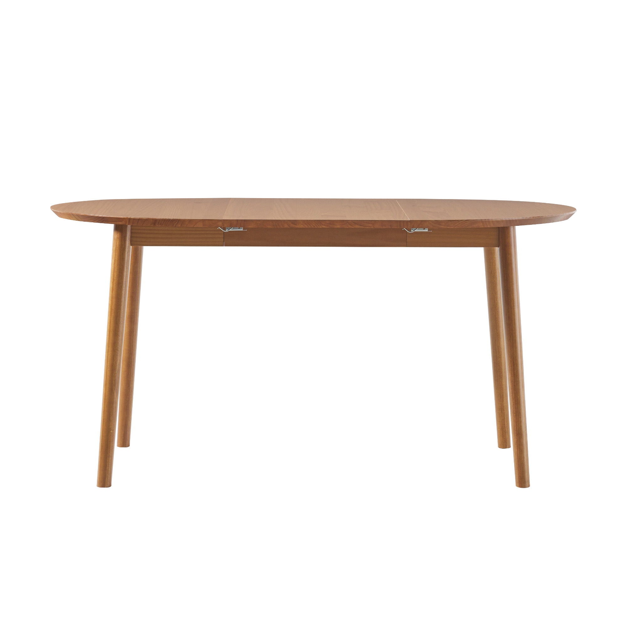 Mid-Century Damsel Extension Dining Table With Removable Leaf - Caramel