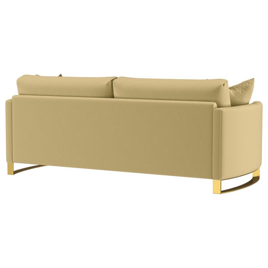 Corliss - Upholstered Arched Arm Sofa by CoasterElevations | Bel Furniture