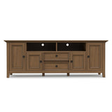 Amherst - Wide TV Media Stand - Rustic Natural Aged Brown